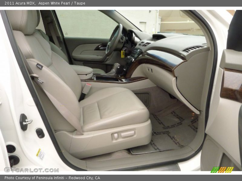 Aspen White Pearl / Taupe 2011 Acura MDX