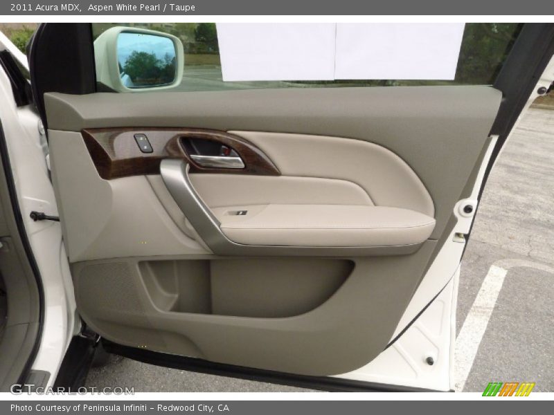 Aspen White Pearl / Taupe 2011 Acura MDX