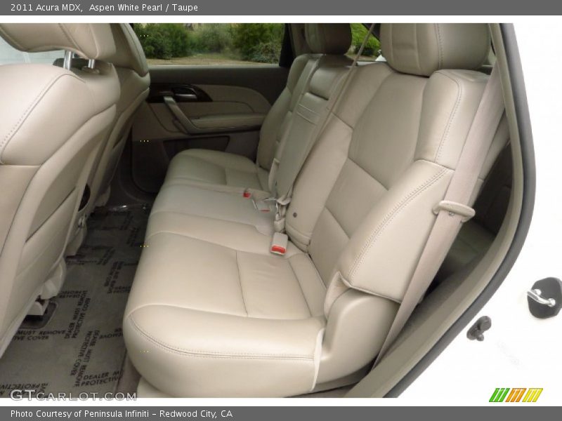 Aspen White Pearl / Taupe 2011 Acura MDX