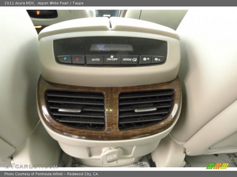 Aspen White Pearl / Taupe 2011 Acura MDX