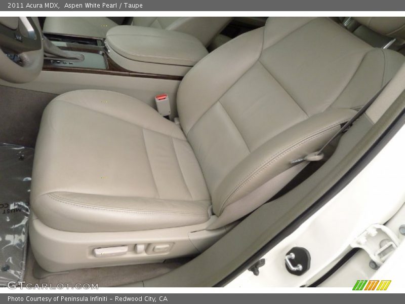 Aspen White Pearl / Taupe 2011 Acura MDX