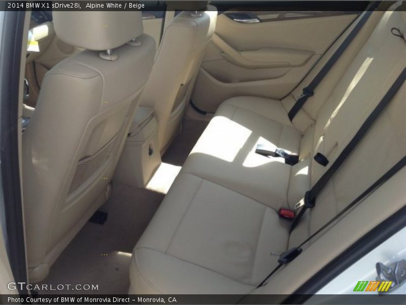 Alpine White / Beige 2014 BMW X1 sDrive28i