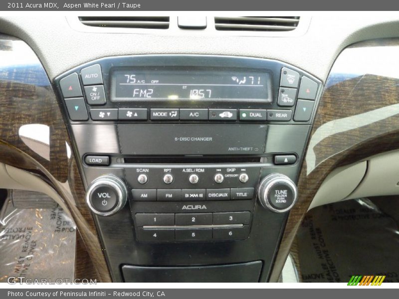 Aspen White Pearl / Taupe 2011 Acura MDX