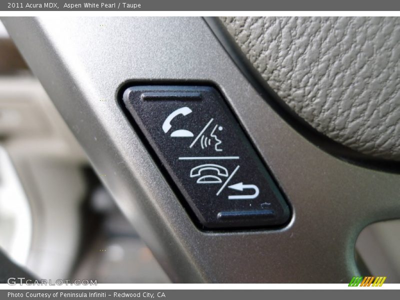 Aspen White Pearl / Taupe 2011 Acura MDX