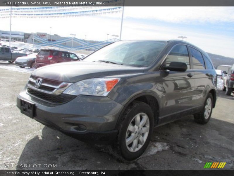 Polished Metal Metallic / Black 2011 Honda CR-V SE 4WD