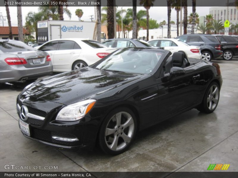 Black / Black 2012 Mercedes-Benz SLK 350 Roadster