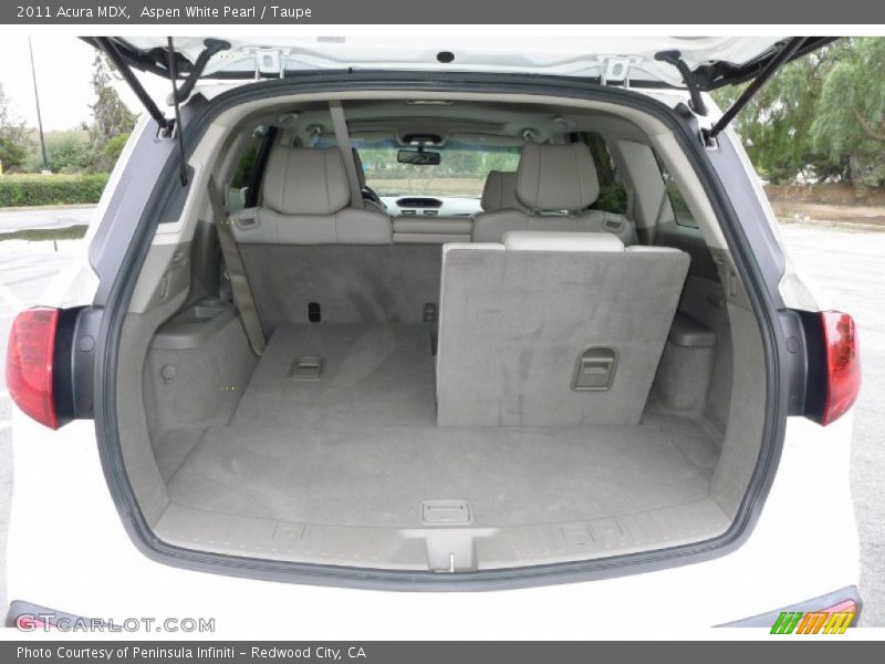 Aspen White Pearl / Taupe 2011 Acura MDX