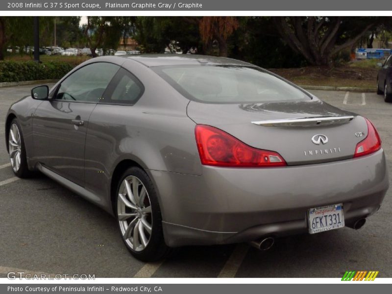 Platinum Graphite Gray / Graphite 2008 Infiniti G 37 S Sport Coupe