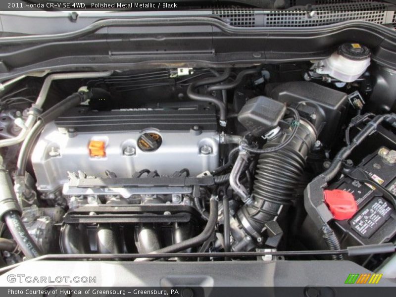 Polished Metal Metallic / Black 2011 Honda CR-V SE 4WD
