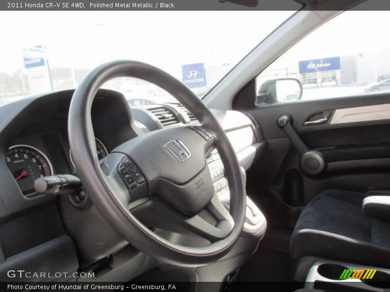 Polished Metal Metallic / Black 2011 Honda CR-V SE 4WD