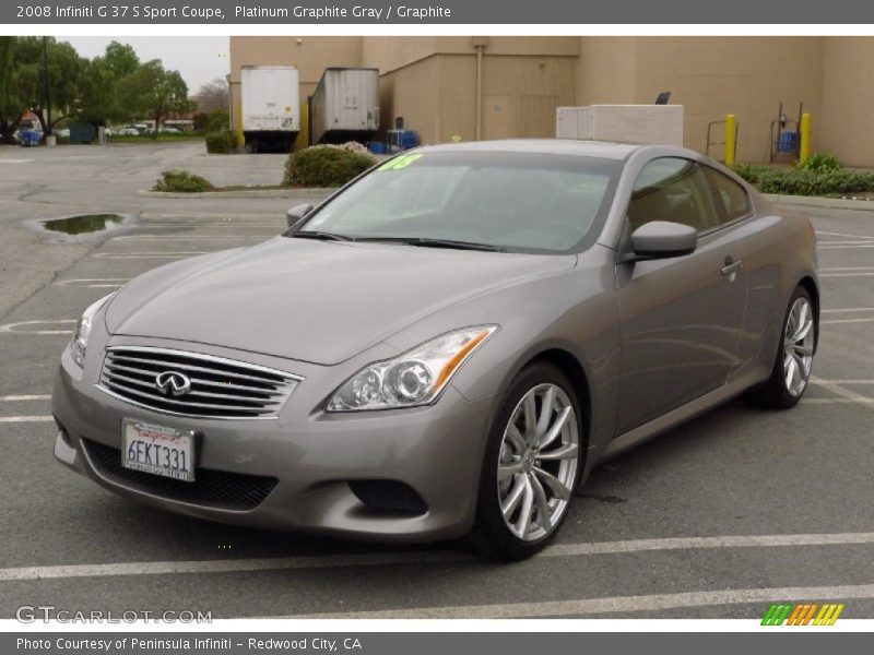 Platinum Graphite Gray / Graphite 2008 Infiniti G 37 S Sport Coupe