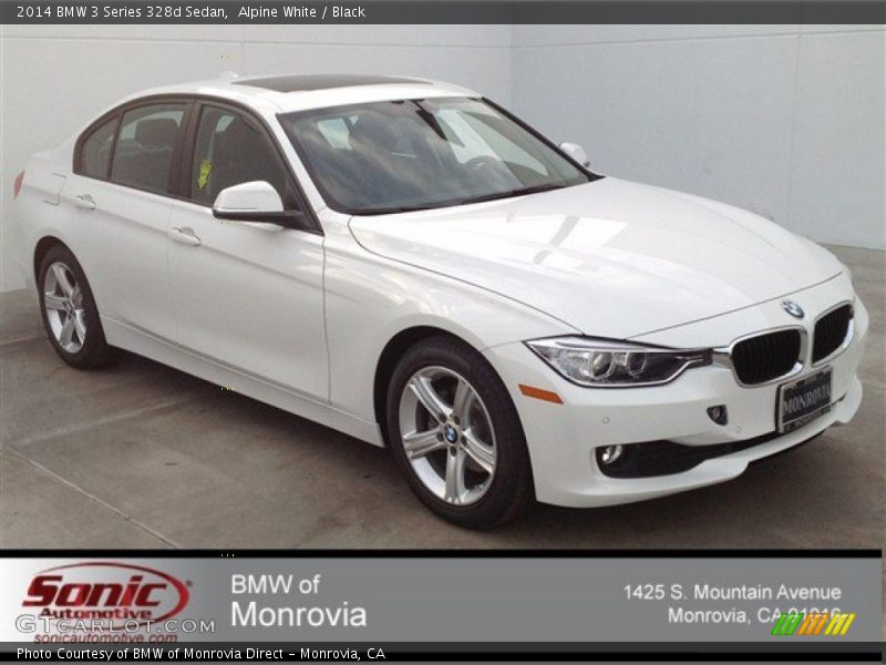 Alpine White / Black 2014 BMW 3 Series 328d Sedan