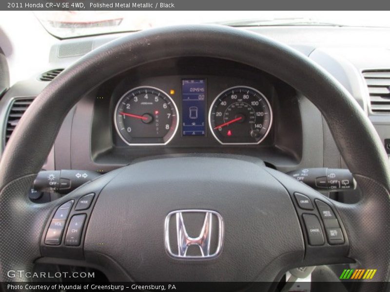 Polished Metal Metallic / Black 2011 Honda CR-V SE 4WD