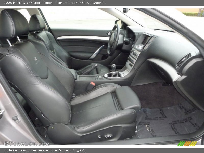 Platinum Graphite Gray / Graphite 2008 Infiniti G 37 S Sport Coupe