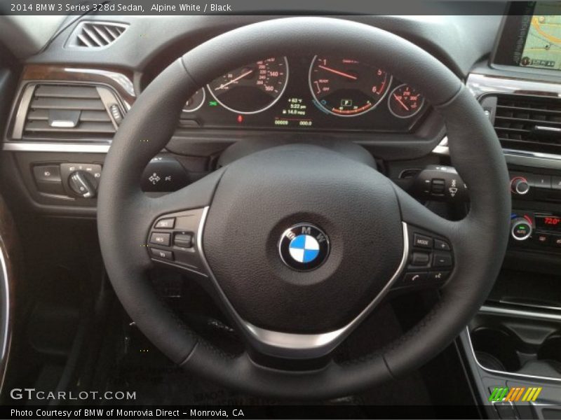 Alpine White / Black 2014 BMW 3 Series 328d Sedan