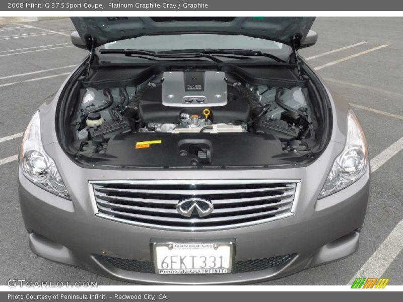 Platinum Graphite Gray / Graphite 2008 Infiniti G 37 S Sport Coupe