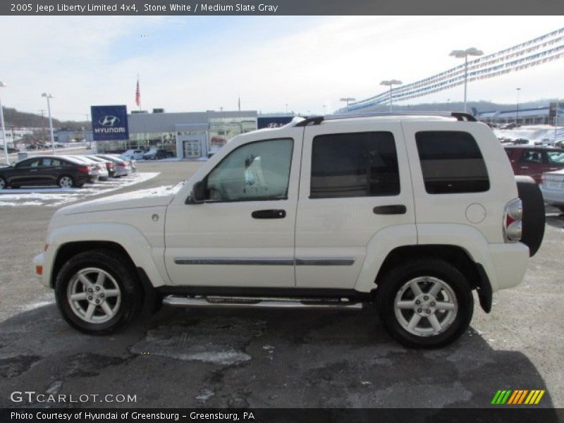 Stone White / Medium Slate Gray 2005 Jeep Liberty Limited 4x4