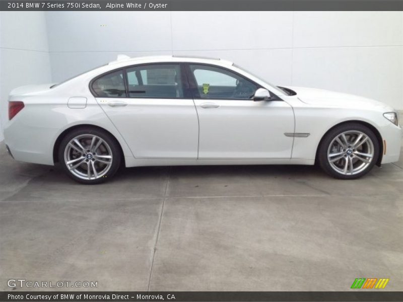 Alpine White / Oyster 2014 BMW 7 Series 750i Sedan