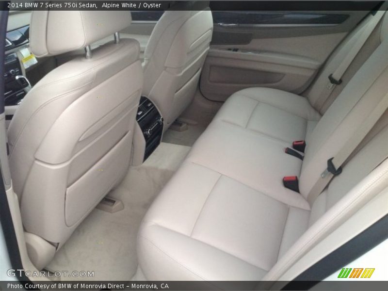 Alpine White / Oyster 2014 BMW 7 Series 750i Sedan