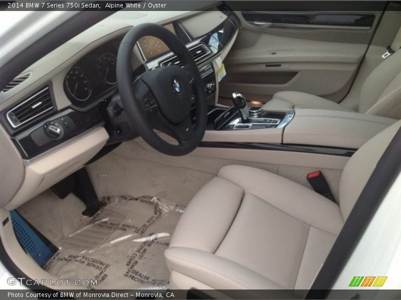 Alpine White / Oyster 2014 BMW 7 Series 750i Sedan