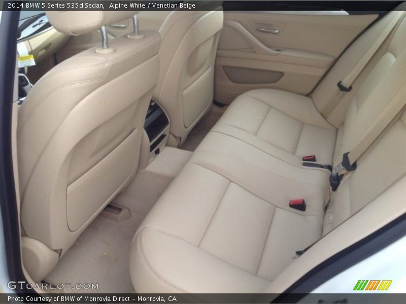 Alpine White / Venetian Beige 2014 BMW 5 Series 535d Sedan