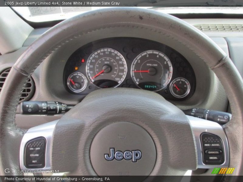 Stone White / Medium Slate Gray 2005 Jeep Liberty Limited 4x4
