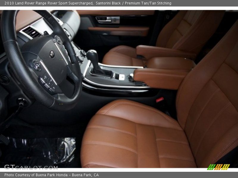 Santorini Black / Premium Tan/Tan Stitching 2010 Land Rover Range Rover Sport Supercharged