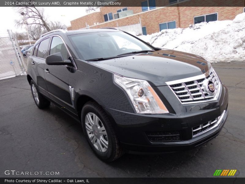 Graphite Metallic / Ebony/Ebony 2014 Cadillac SRX Luxury AWD