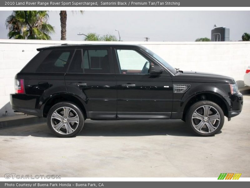 Santorini Black / Premium Tan/Tan Stitching 2010 Land Rover Range Rover Sport Supercharged
