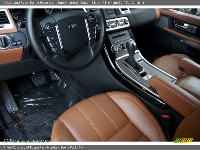 Santorini Black / Premium Tan/Tan Stitching 2010 Land Rover Range Rover Sport Supercharged