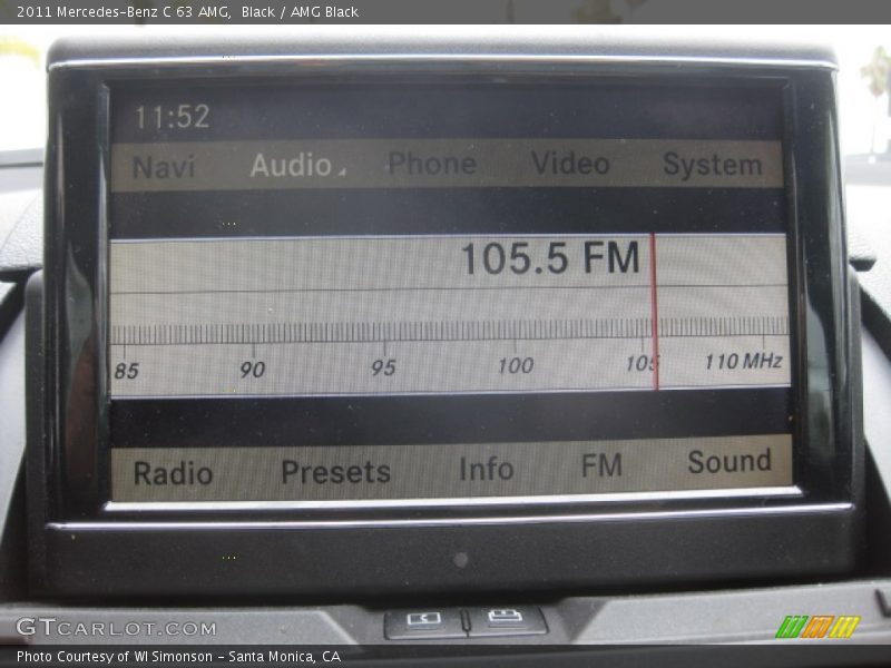 Audio System of 2011 C 63 AMG