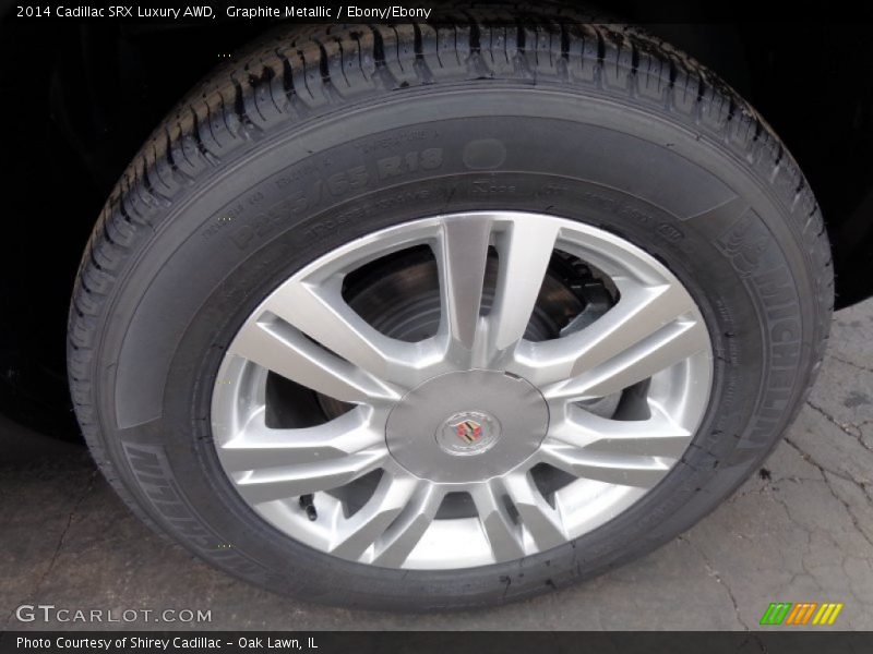 Graphite Metallic / Ebony/Ebony 2014 Cadillac SRX Luxury AWD