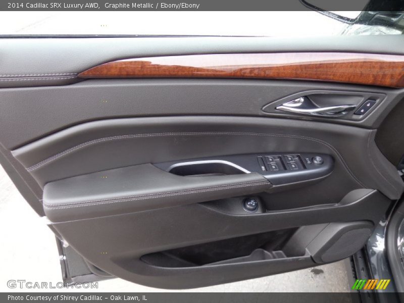 Graphite Metallic / Ebony/Ebony 2014 Cadillac SRX Luxury AWD