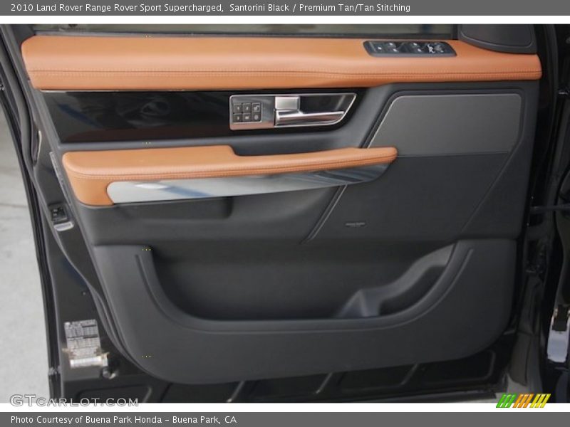Santorini Black / Premium Tan/Tan Stitching 2010 Land Rover Range Rover Sport Supercharged