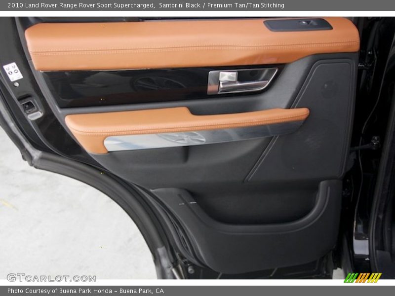 Santorini Black / Premium Tan/Tan Stitching 2010 Land Rover Range Rover Sport Supercharged