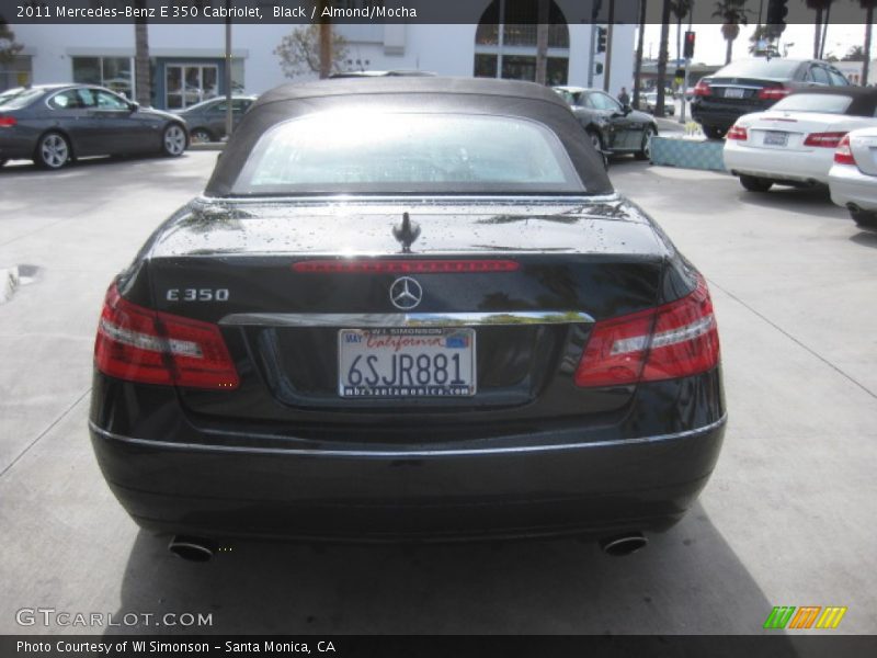Black / Almond/Mocha 2011 Mercedes-Benz E 350 Cabriolet