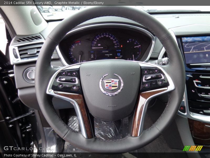 Graphite Metallic / Ebony/Ebony 2014 Cadillac SRX Luxury AWD
