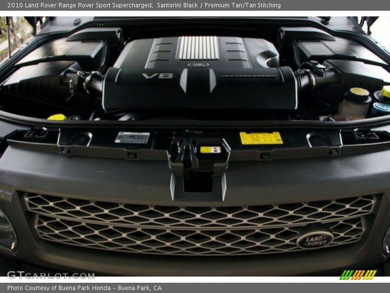 Santorini Black / Premium Tan/Tan Stitching 2010 Land Rover Range Rover Sport Supercharged