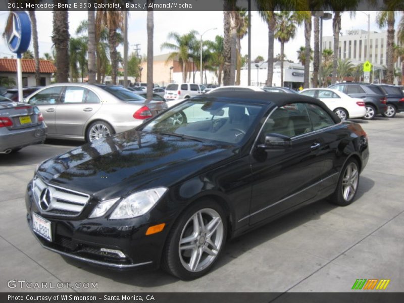 Black / Almond/Mocha 2011 Mercedes-Benz E 350 Cabriolet