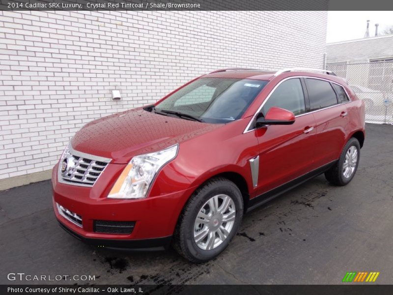 Crystal Red Tintcoat / Shale/Brownstone 2014 Cadillac SRX Luxury