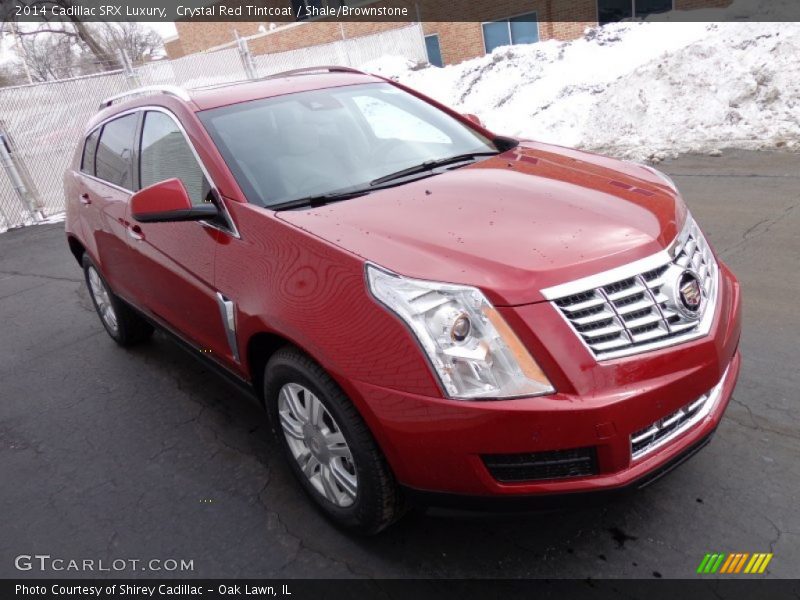 Crystal Red Tintcoat / Shale/Brownstone 2014 Cadillac SRX Luxury