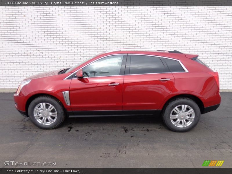 Crystal Red Tintcoat / Shale/Brownstone 2014 Cadillac SRX Luxury