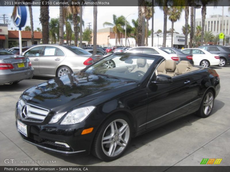 Black / Almond/Mocha 2011 Mercedes-Benz E 350 Cabriolet