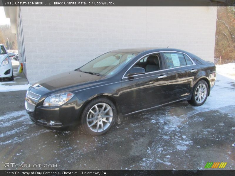Black Granite Metallic / Ebony/Brick 2011 Chevrolet Malibu LTZ