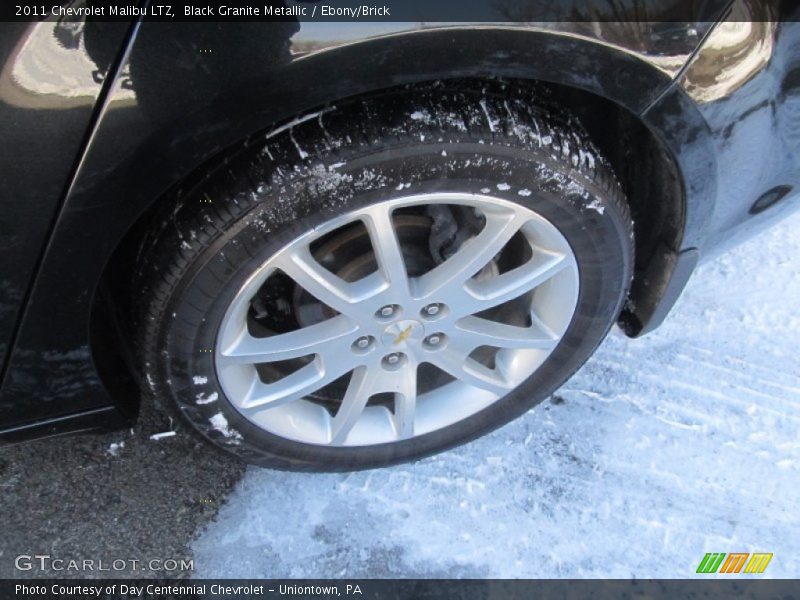 Black Granite Metallic / Ebony/Brick 2011 Chevrolet Malibu LTZ
