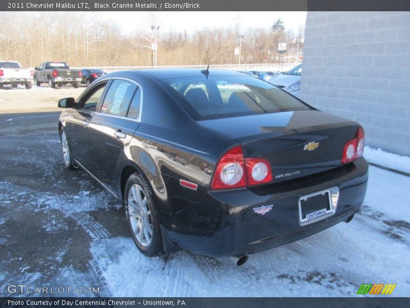 Black Granite Metallic / Ebony/Brick 2011 Chevrolet Malibu LTZ