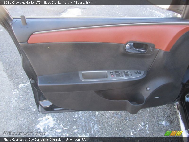 Black Granite Metallic / Ebony/Brick 2011 Chevrolet Malibu LTZ