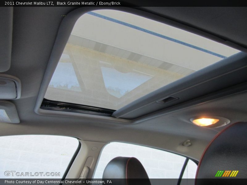 Black Granite Metallic / Ebony/Brick 2011 Chevrolet Malibu LTZ