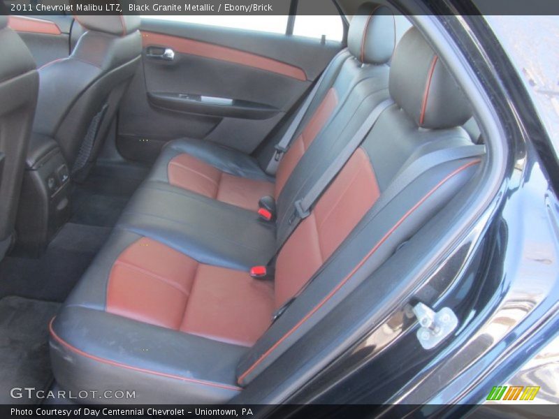 Black Granite Metallic / Ebony/Brick 2011 Chevrolet Malibu LTZ
