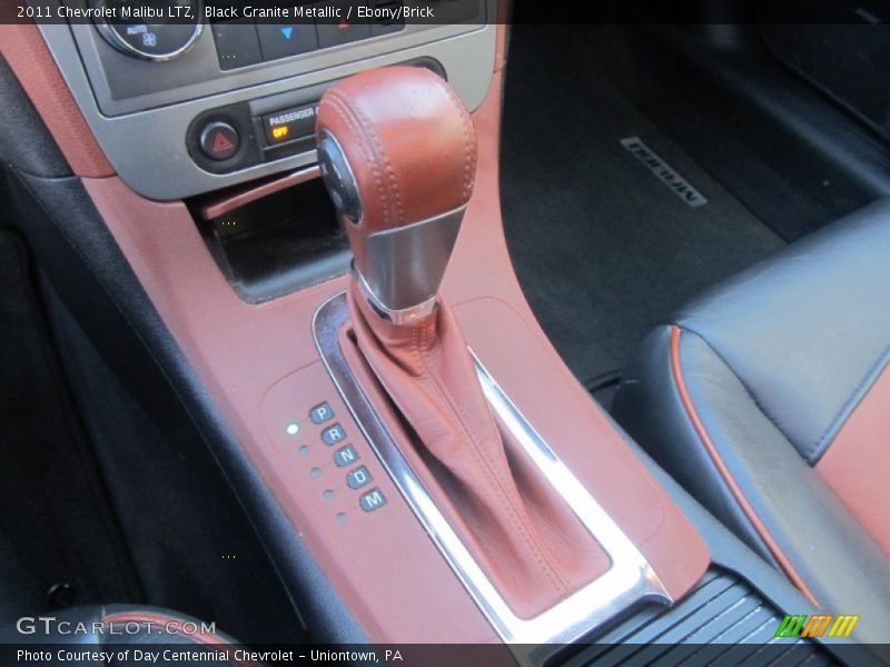 Black Granite Metallic / Ebony/Brick 2011 Chevrolet Malibu LTZ